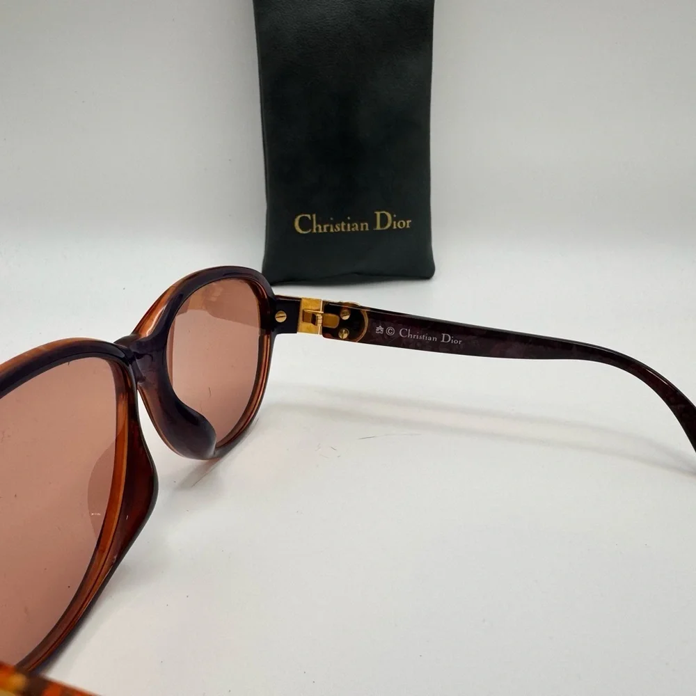 Vintage Christian Dior 2917A Optyl Sunglasses Austria Gold CD Logo With Case